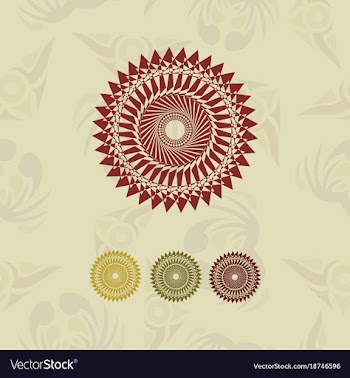 Laser cutting template for greeting cards vector image