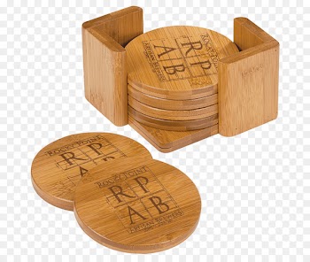 Laser engraving Coasters Paper Bamboo - bamboo template 