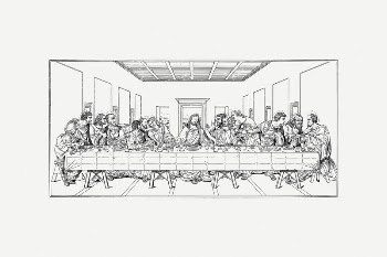 Last supper clipart, vintage illustration | Free PSD Illustration - rawpixel