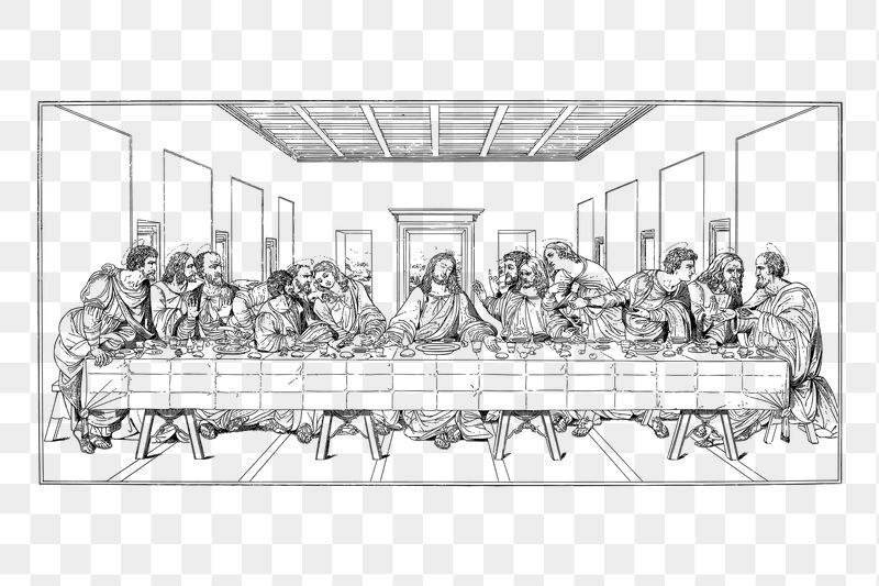 Last supper png sticker illustration, | Free PNG - rawpixel