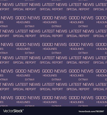 Latest news seamless pattern vector image