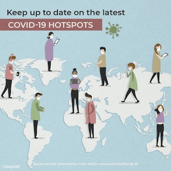 Latest update on COVID-19 hotspot illustration psd mockup social ad | Free  illustration - 2320129