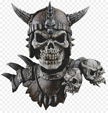Latex mask Amazon.com Halloween costume Shoulder - Skeletons head 