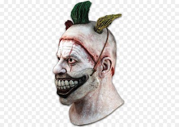 Latex mask Evil clown Costume - scary clown 