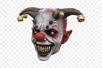 Latex mask Halloween costume Evil clown - mask 