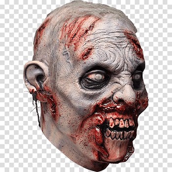 Latex mask Halloween costume Revenant, mask transparent background PNG clipart