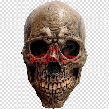 Latex mask Halloween costume Skull, mask transparent background PNG clipart