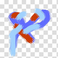 Latex strokes, blue and red heart illustration transparent background PNG clipart