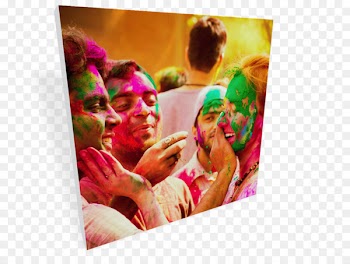 Lath mar Holi Barsana Mathura Festival - Canvas Print 