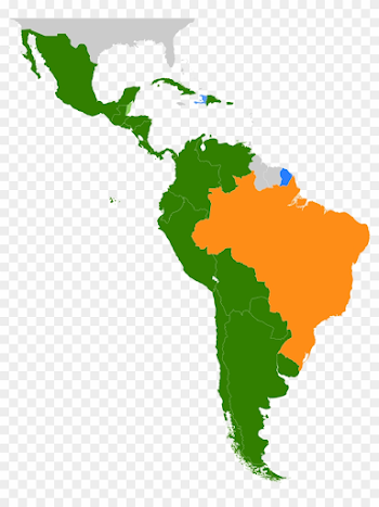 Latin America Map Clipart - Latin American Cultural Regions - Free ...