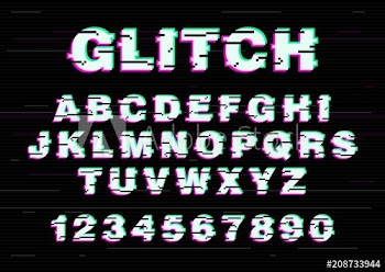 Latin font or english alphabet written with creative font