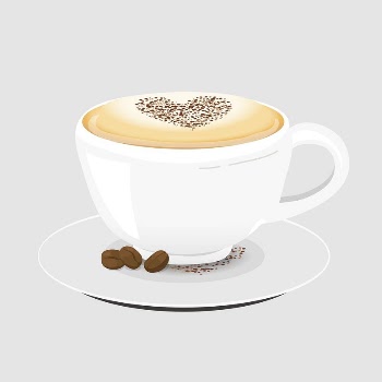 Latte art clipart, cute cartoon | Free PSD Illustration - rawpixel