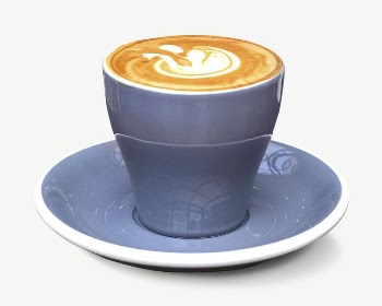 Latte art coffee, drink collage | Free PSD - rawpixel
