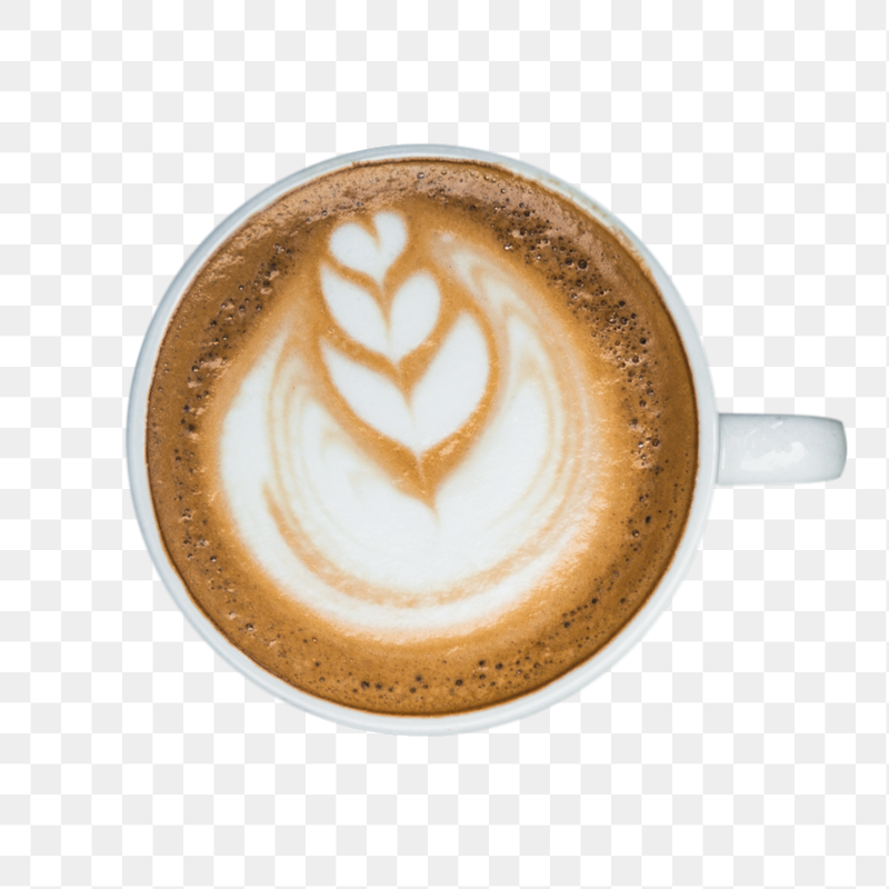 Latte art coffee png sticker, | Free PNG - rawpixel