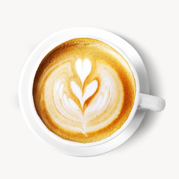 Latte art isolated on off white | Free Photo - rawpixel