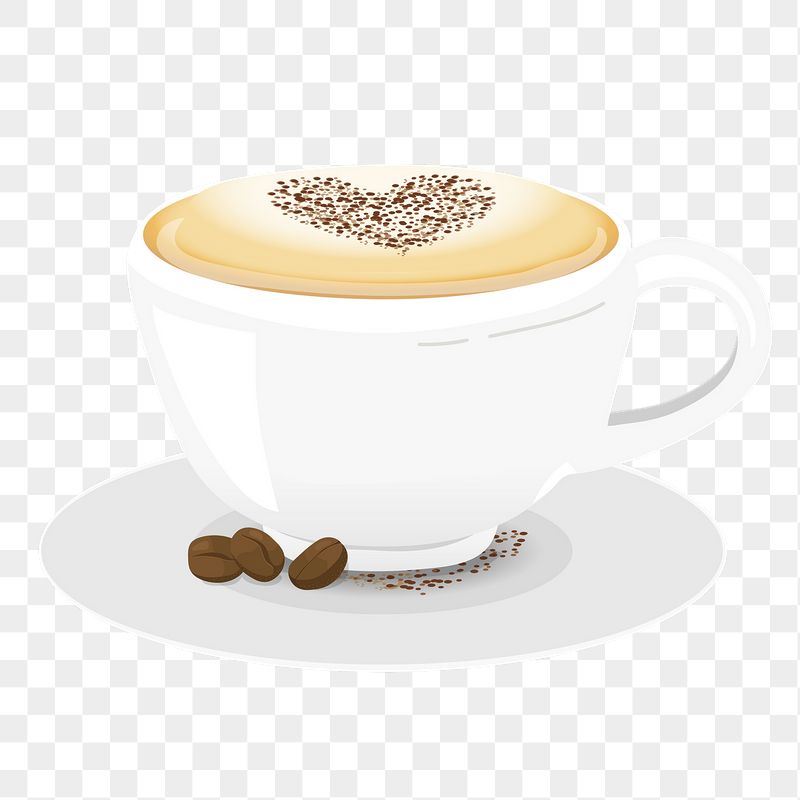 Latte art png sticker, cute | Free PNG Illustration - rawpixel