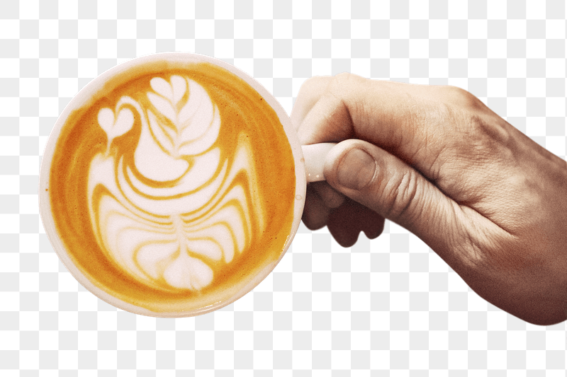 Latte art png sticker, transparent | Free PNG - rawpixel
