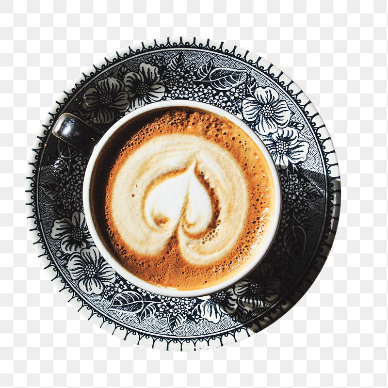 Latte art png sticker, transparent | Free PNG - rawpixel