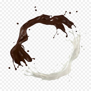 Latte Chocolate milk Hot chocolate White chocolate - Black and white milk ripples 