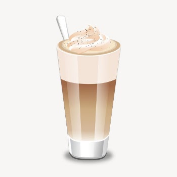 Latte clipart, coffee illustration psd. | Free PSD - rawpixel