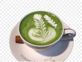 Latte Coffee Espresso Green tea - Cup of green tea latte 