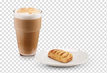 Latte macchiato Caffè macchiato Café au lait Frappé coffee Caffè mocha, milk transparent background PNG clipart