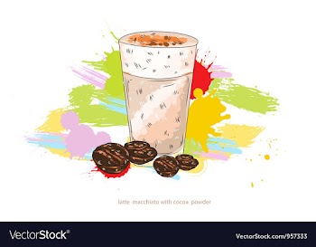 Latte macchiato vector image