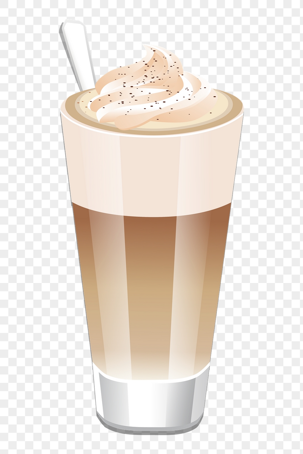 Latte png sticker coffee illustration, | Free PNG - rawpixel