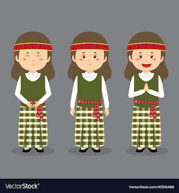 latvia character with various expression