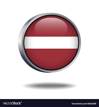 latvia flag button