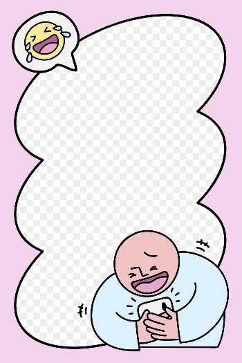 Laughing man png frame background, | Free PNG - rawpixel