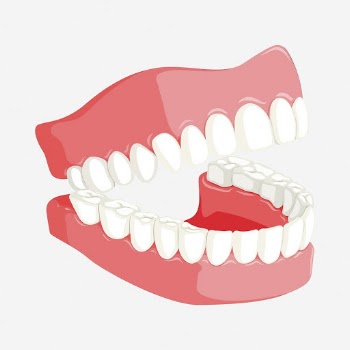 Laughing teeth clipart illustration. Free | Free Photo - rawpixel