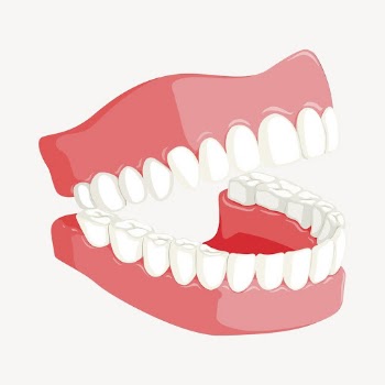 Laughing teeth clipart, illustration vector. | Free Vector - rawpixel