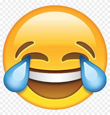 Laughter Face With Tears Of Joy Emoji Emoticon Clip - Crying Laughing Emoji