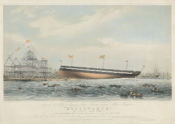 Launch of H.M.S. 'Resistance' at Isle | Free Photo - rawpixel