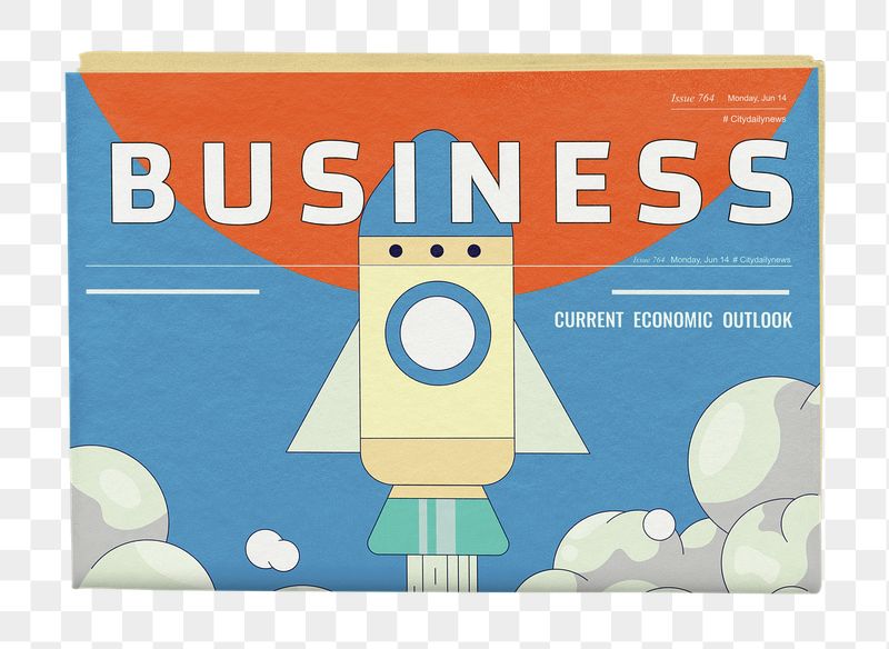 Launching rocket png newspaper sticker, | Free PNG - rawpixel