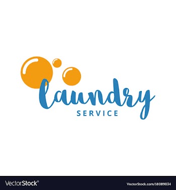 Laundry logo vector image