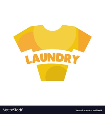 Laundry logo vector image