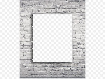 Laundry room Wall decal Sticker - Old brick wall frame 