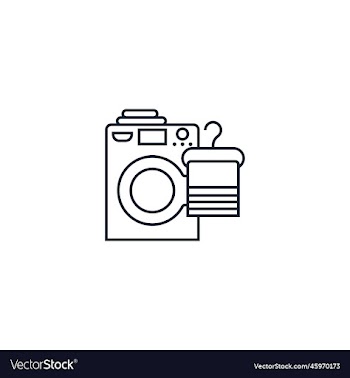laundry service creative icon line from services