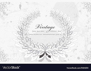 Laurel with grunge vector image