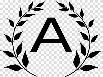 Laurel wreath Bay Laurel Bay leaf, Monogram Letter transparent background PNG clipart