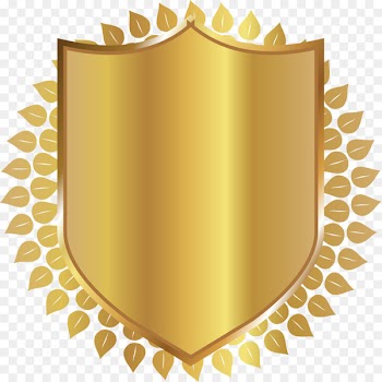 Laurel wreath Bay Laurel Clip art - Golden leaf shield 