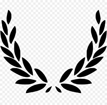 Laurel wreath Bay Laurel - creative floral border vector 