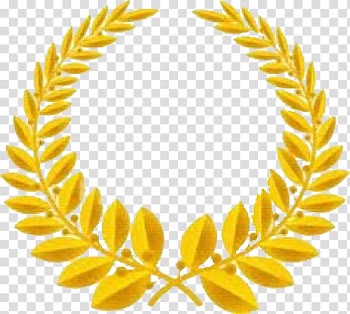 Laurel wreath Bay Laurel Gold, gold transparent background PNG clipart