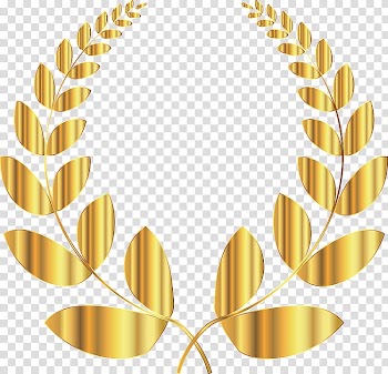 Laurel wreath Bay Laurel , gold transparent background PNG clipart