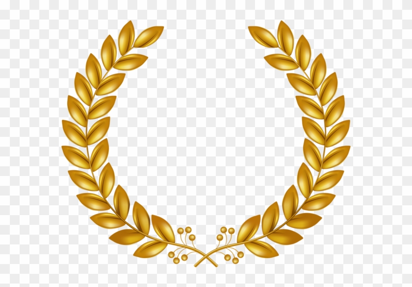 Laurel Wreath Clip Art - Gold Laurel Wreath Transparent