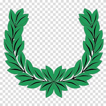 Laurel wreath Crown Bay Laurel Illustration, Green garlands transparent background PNG clipart