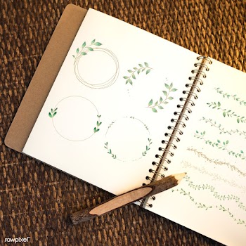 Laurel wreath design set | Free stock psd mockup - 843832