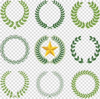 Laurel wreath Olive wreath Bay Laurel, Creative creative decorative garland transparent background PNG clipart